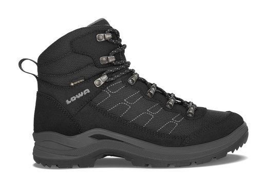 Lowa Wanderschuhe Taurus Pro Mid GTX (All-Terrain, Veloursleder, wasserdicht) schwarz Damen